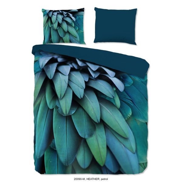 B-Keuze Microvezel dekbedovertrek Heather veren - 200x220 + 2.st 60x70 cm