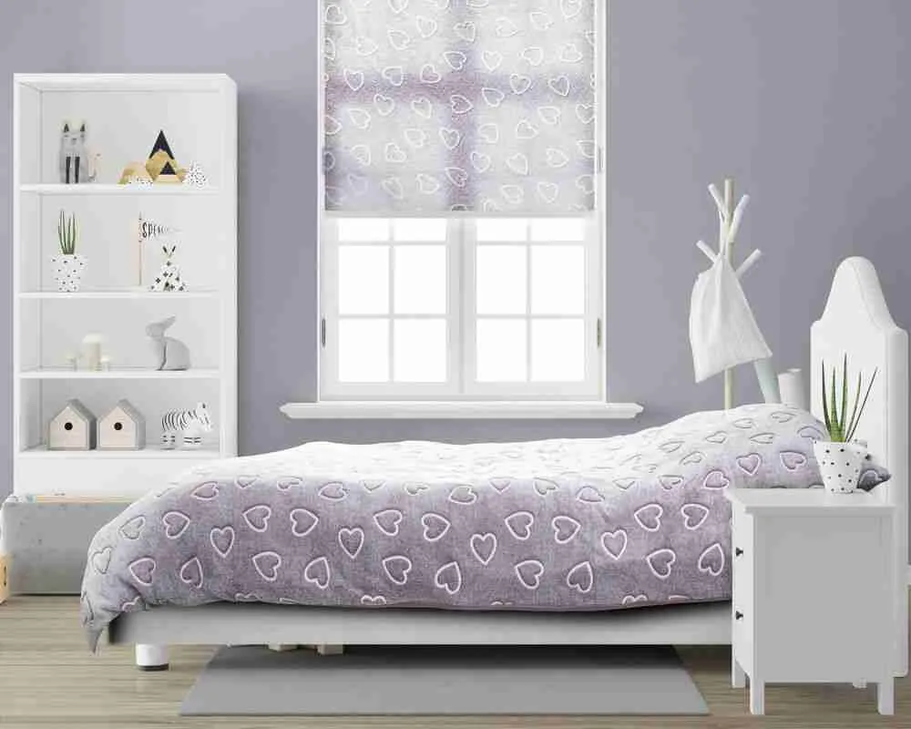 Teddy Fleece kinderdekbedovertrek - Glow in the dark - Hartjes - 140x220 + 60x70 cm