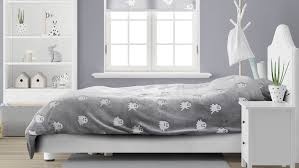 Teddy Fleece kinderdekbedovertrek - Glow in the dark - Spookjes - Grijs - 140x220 + 60x70 cm