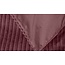 Teddy dekbedovertrek Rib fleece  - oudroze - onderkant microvezel