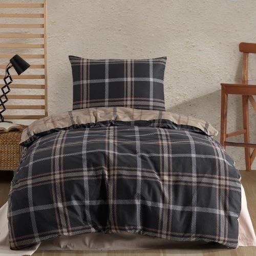 Katoen dekbedovertrek Arbon - 2-persoons (200x220 + 2st 60x70 cm)