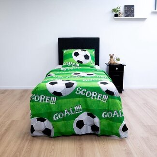 .Decoware® Peuter dekbedovertrek Goal - katoen - 120x150 + 40x60 cm