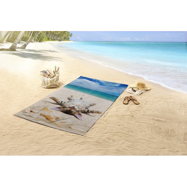 Strandlaken Beachcat - 75x150 cm
