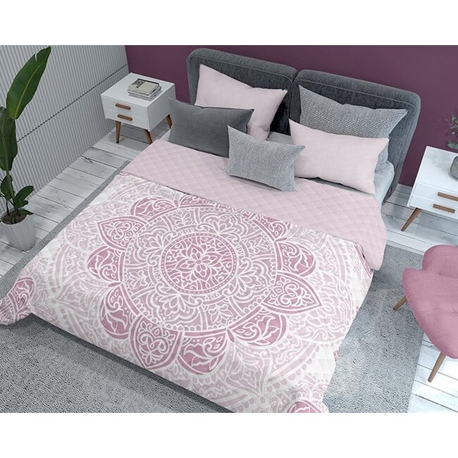 Bedsprei Mandala roze