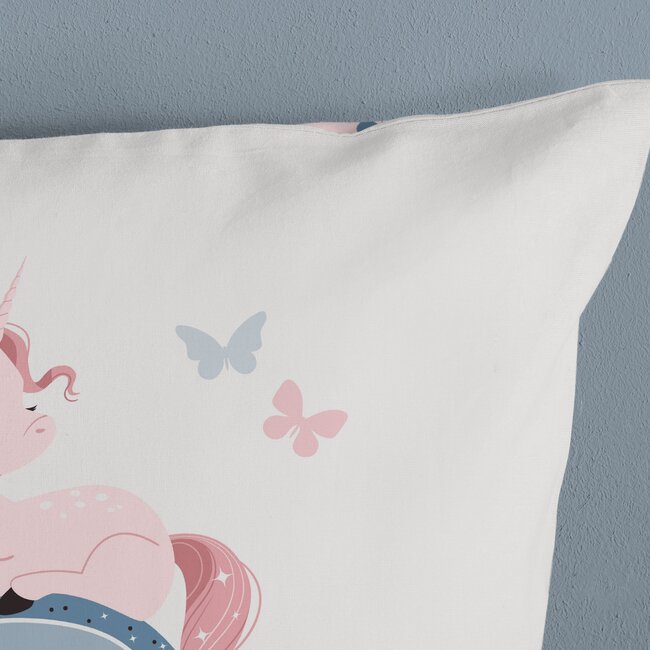 Kinderdekbedovertrek Fiby White - katoen - 140x220 + 60x70 cm