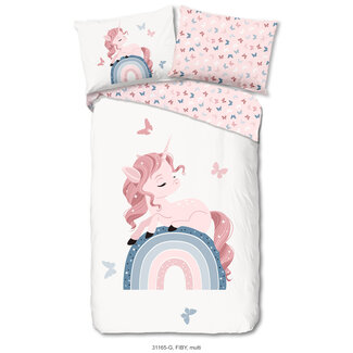 Good Morning Kinderdekbedovertrek Fiby White - katoen - eenpersoons