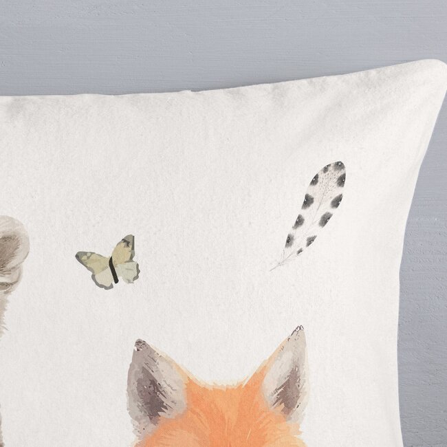 Flanel kinderdekbedovertrek Sven White - 140x220 + 60x70 cm