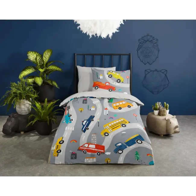 Dekbedovertrek Voyage - microvezel - 140x220 + 60x70 cm