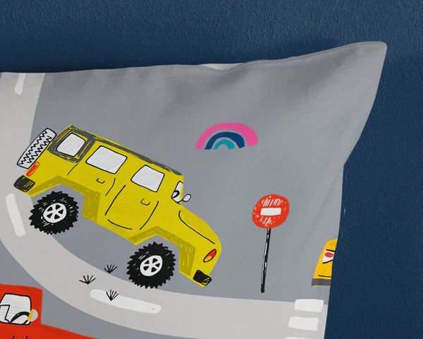 Microvezel kinderdekbedovertrek Voyage - 140x220 + 60x70 cm
