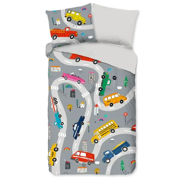 Kinderdekbedovertrek Voyage - microvezel - 140x220 + 60x70 cm