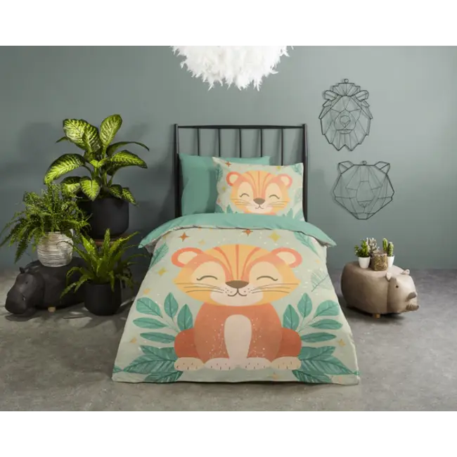 Kinderdekbedovertrek Thijn - microvezel - 140x220 + 60x70 cm
