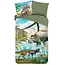 Dinoworld kinderdekbedovertrek 140×220 cm – 100% katoen met dinosaurusprint