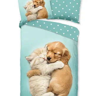 Good Morning Katoen dekbedovertrek Paxy - 140×220 + 60x70 cm