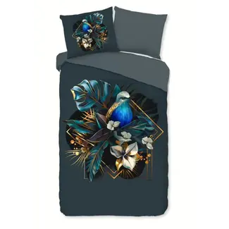 Pure Microvezel dekbedovertrek Larry met tropische vogel