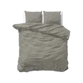Sleeptime Katoen dekbedovertrek Mellow Stone - grijs
