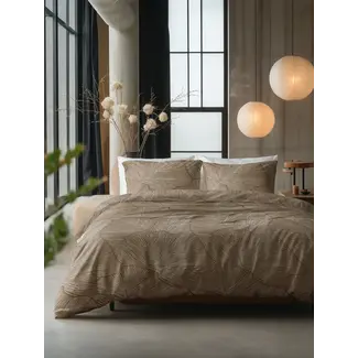 Sleeptime Katoen dekbedovertrek Amber - Beige - Bruin