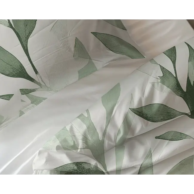 Katoen dekbedovertrek Urban Greenhouse - Groen