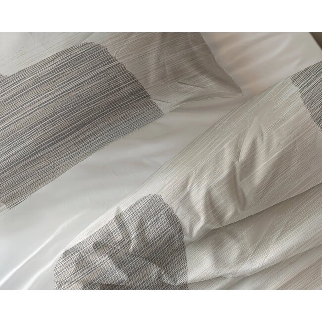 Katoen dekbedovertrek Dune - Grijs