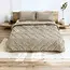 Sleeptime Lazy Velvet dekbed zonder overtrek inclusief kussensloop - taupe/grijs