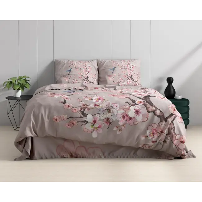 Dekbedovertrek Blossy met Bloesemdesign - Roze - Katoen