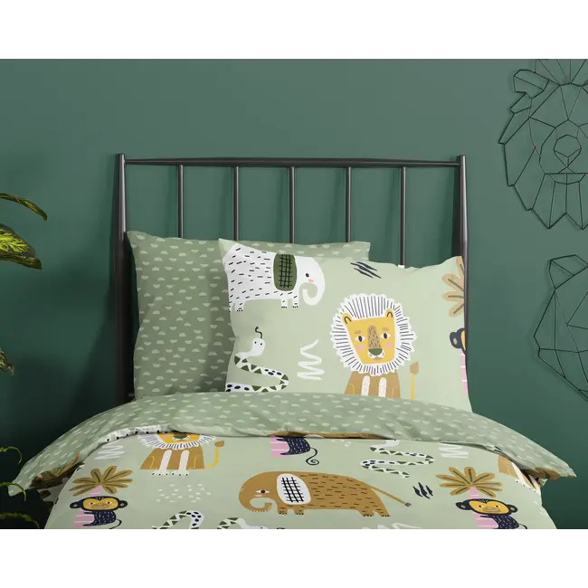 Dekbedovertrek Chuck jungle - 140×220 cm – 100% katoen