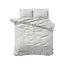 Katoen dekbedovertrek Rattan - Zilvergrijs