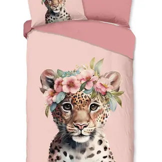 Good Morning Flanellen dekbedovertrek Kiran – 140×220 cm, warm & speels