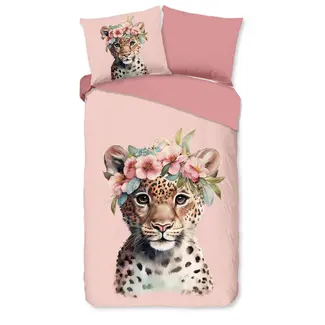 Good Morning Flanellen dekbedovertrek Kiran – 140×220 cm, warm & speels