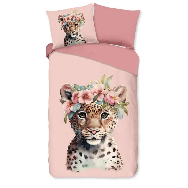 Flanellen dekbedovertrek Kiran – 140×220 cm, warm & speels
