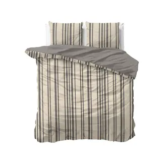 Sleeptime Dekbedovertrek Linear Linen - Zand - Katoen