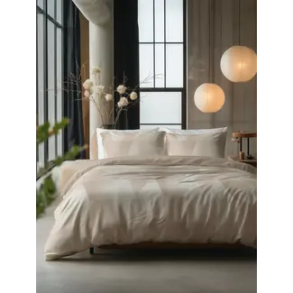 Sleeptime Katoen dekbedovertrek Blush Angles - Beige/Zand