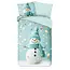 Dekbedovertrek Pierre met sneeuwpop - flanel - eenpersoons (140x220 + 60x70 cm)