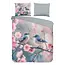 Katoen dekbedovertrek Hannu met bloemen & vogels