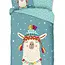 Flanellen dekbedovertrek Borax lama - eenpersoons (140x220 + 60x70 cm)