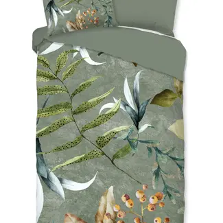 Good Morning Katoen dekbedovertrek Janika - groen