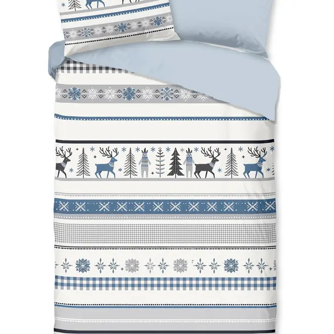 Katoen dekbedovertrek Aila hert