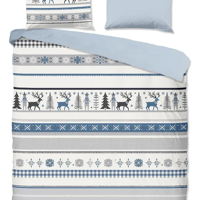 Katoen dekbedovertrek Aila hert