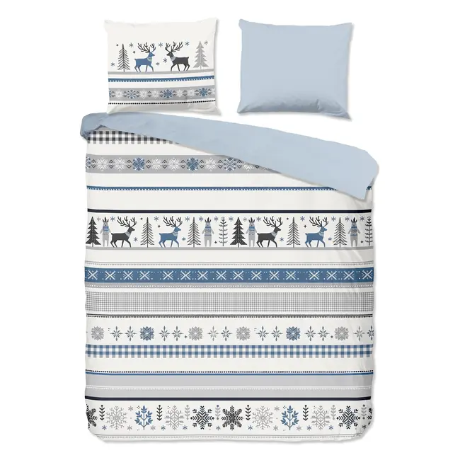 Katoen dekbedovertrek Aila hert