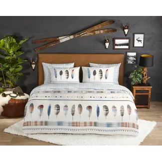 Good Morning Flanel dekbedovertrek Niba veren