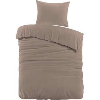 Dreamhouse Dekbedovertrek Mendez - Taupe - Flanel