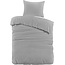 Flanel dekbedovertrek Mendez - Grijs