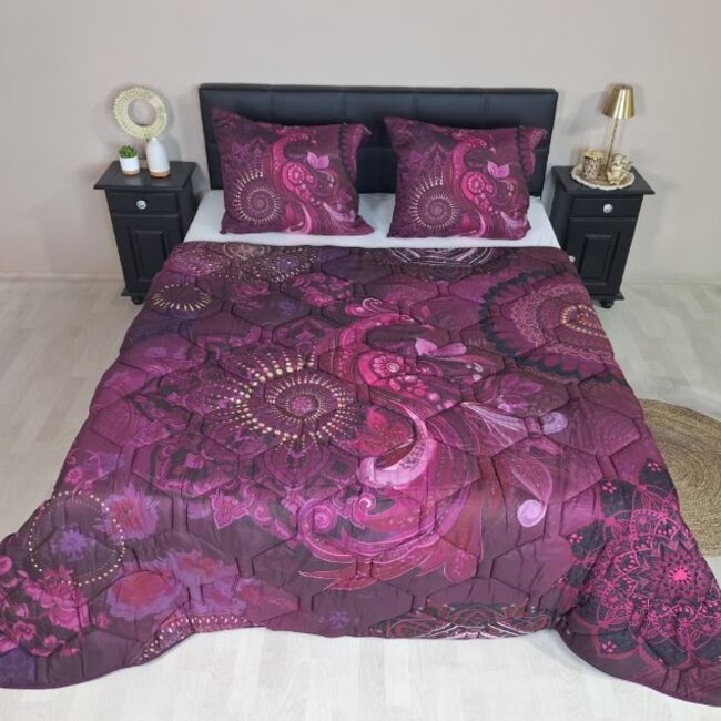 Dekbed zonder overtrek inclusief kussensloop - Ornamental Elegance - microvezel