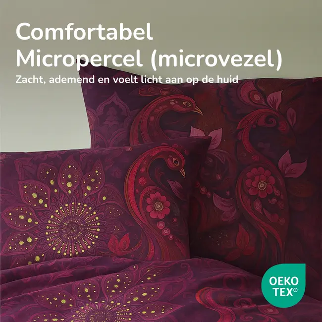 Dekbed zonder overtrek inclusief kussensloop - Ornamental Elegance - microvezel