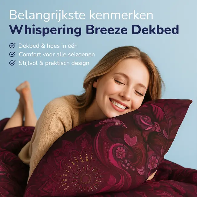 Dekbed zonder overtrek inclusief kussensloop - Ornamental Elegance - microvezel