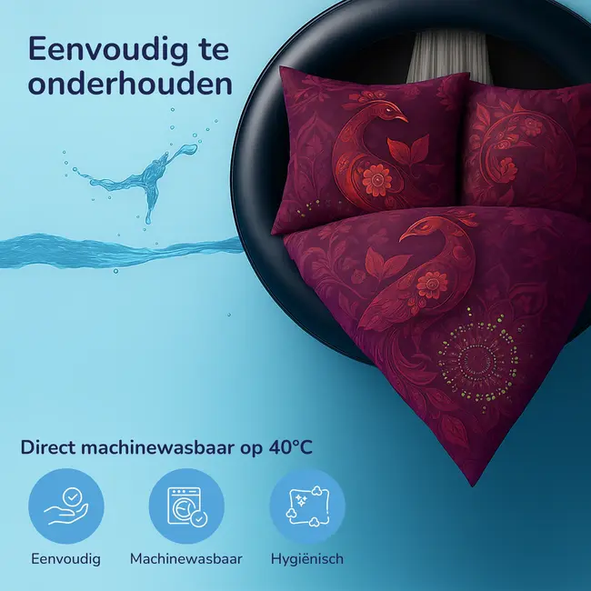 Dekbed zonder overtrek inclusief kussensloop - Ornamental Elegance - microvezel