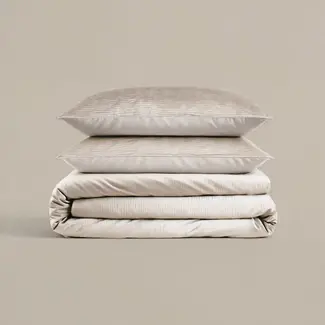 Sleeptime Velvet dekbedovertrek Cartier - crème – luxe velvet look & feel