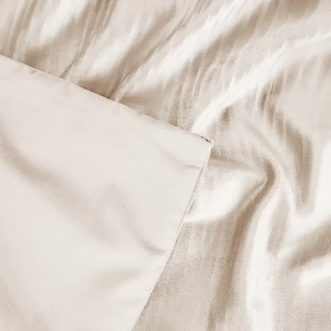 Velvet dekbedovertrek Cartier - crème – luxe velvet look & feel
