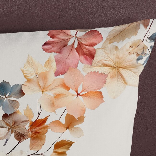 Katoen dekbedovertrek Coco bladeren