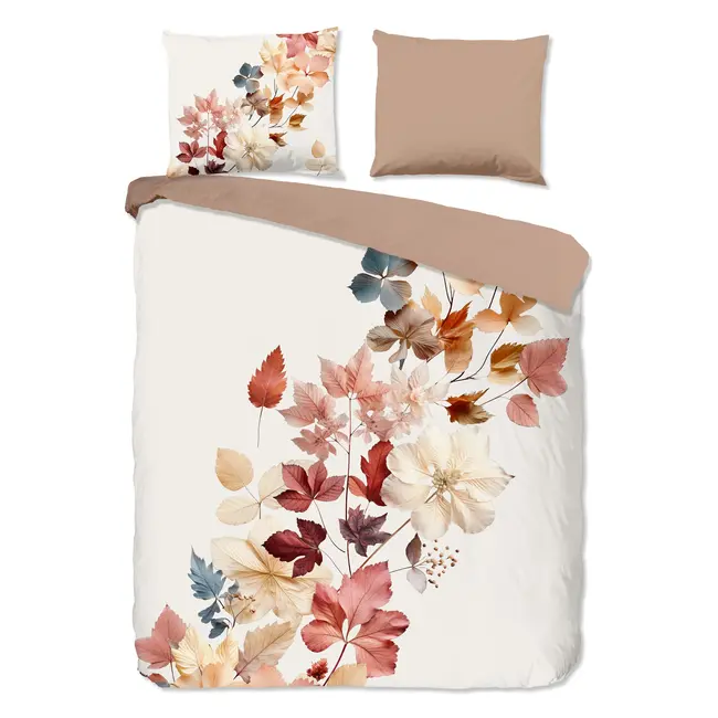 Katoen dekbedovertrek Coco bladeren