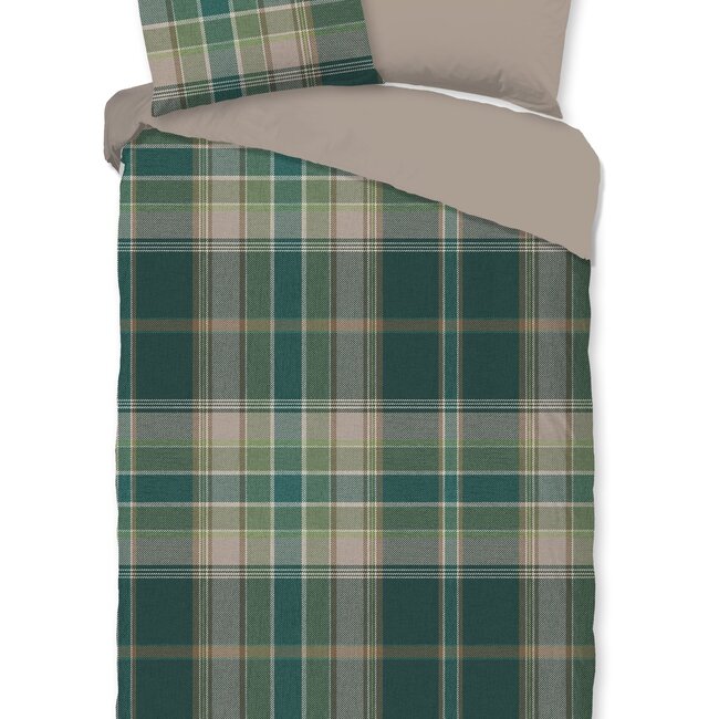 Flanel dekbedovertrek Dirkje - geruit